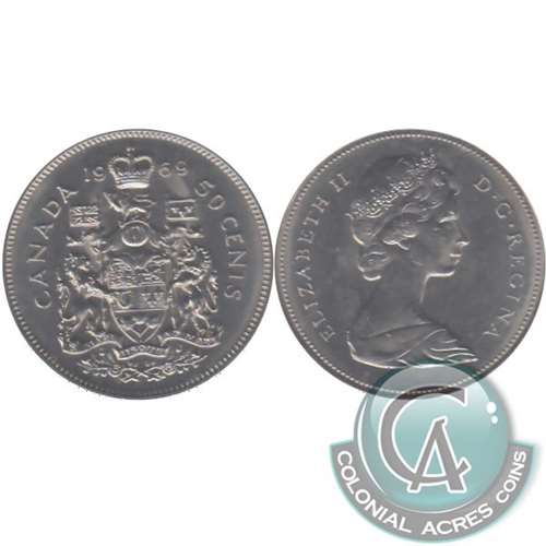 1969 Canada 50-cents Brilliant Uncirculated (MS63)