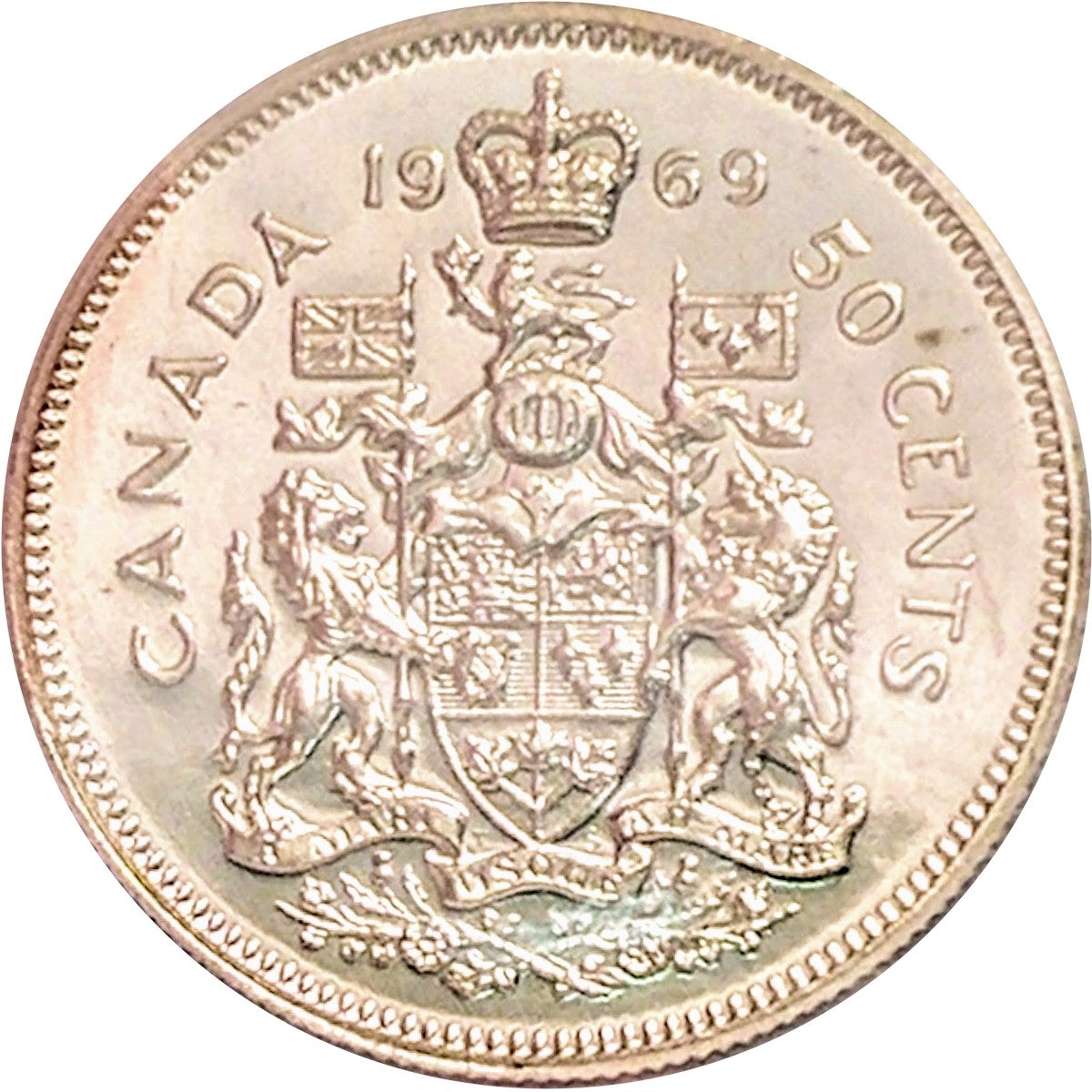 1969 Canada 50-cents ICCS Certified PL65 Heavy Cameo