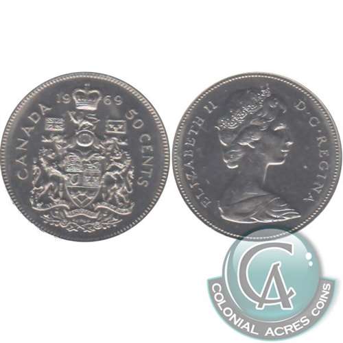 1969 Canada 50-cents Uncirculated (MS60)