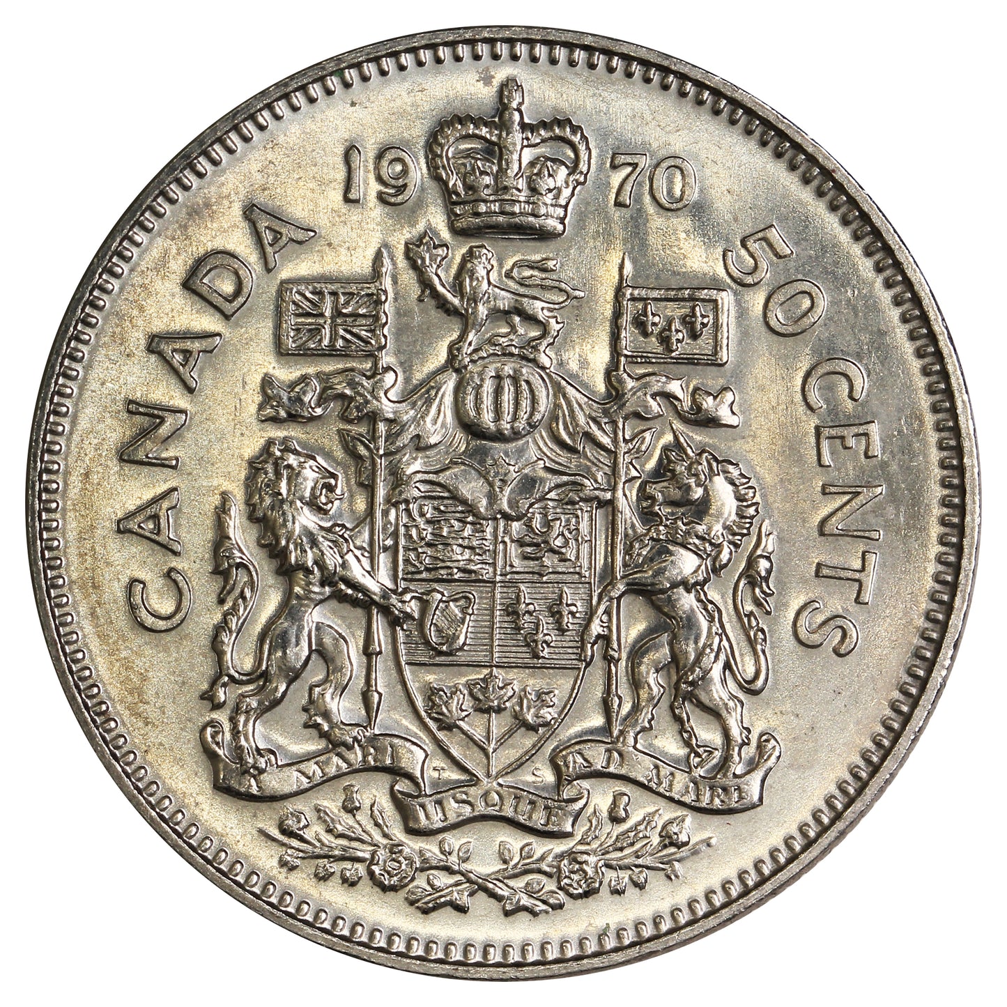 1970 Canada 50-cents Uncirculated (MS60)