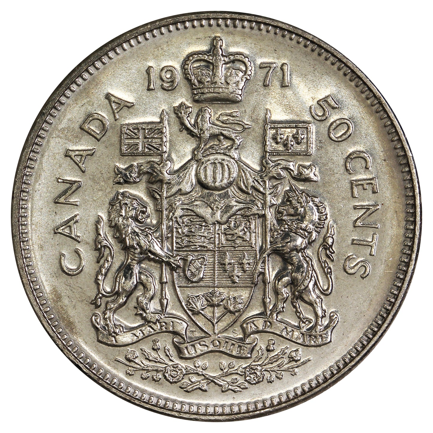 1971 Canada 50-cents Brilliant Uncirculated (MS63)