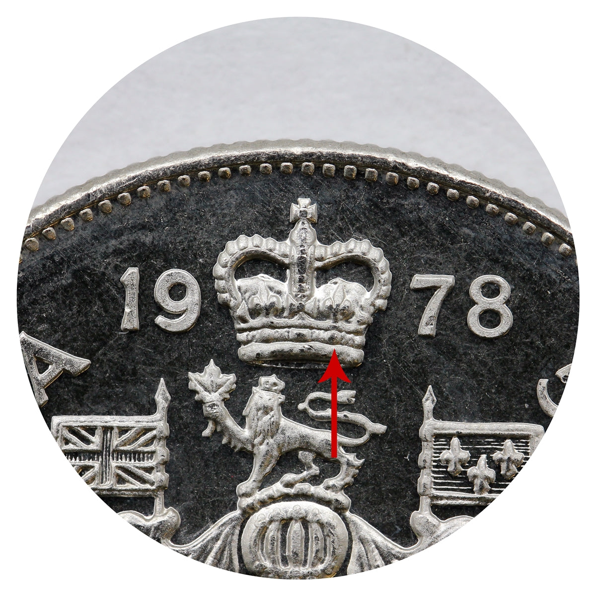 1978 Round Jewels Canada 50-cents Brilliant Uncirculated (MS63)