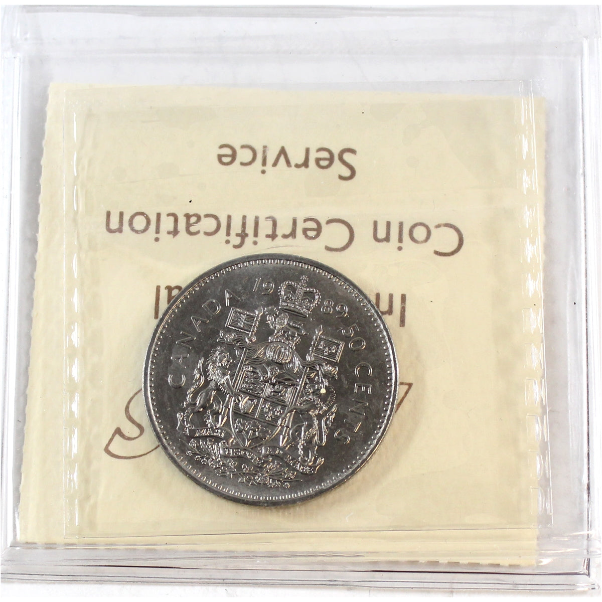 1989 Canada 50-cents ICCS Certified MS65