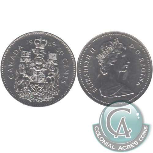 1989 Canada 50-cents Uncirculated (MS60)