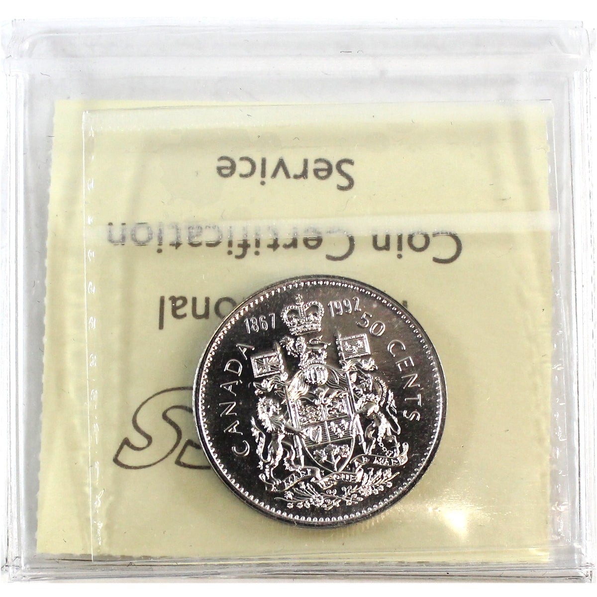 1992 Canada 50-cents ICCS Certified MS67 Numismatic BU