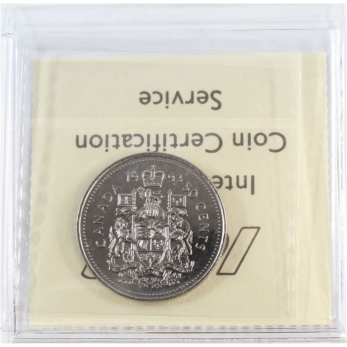 1993 Canada 50-cents ICCS Certified MS65