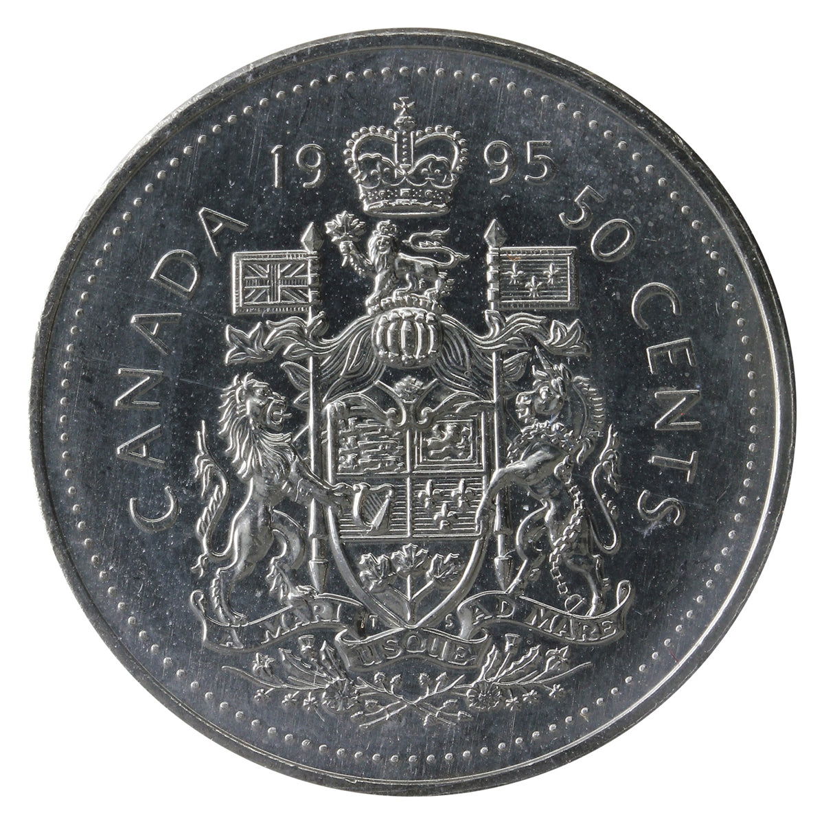 1995 Canada 50-cents ICCS Certified MS65