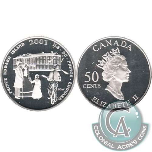 2001 Canada Festival Of The Fathers (PEI) 50-cents Silver Proof