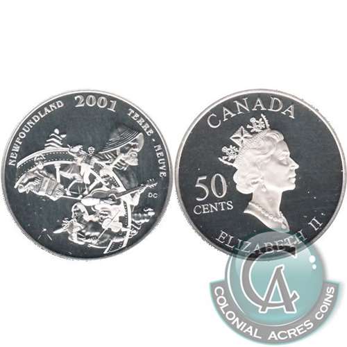 2001 Canada Newfoundland 50-cents Silver Proof_