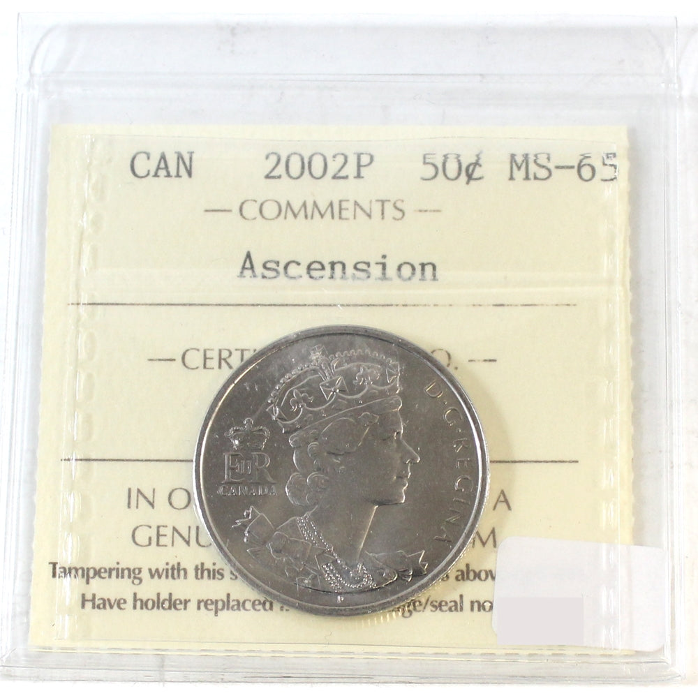 2002P Ascension Canada 50-cents ICCS Certified MS65