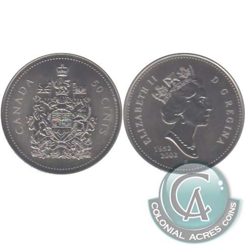 2002P Canada Coat of Arms 50-cents Specimen