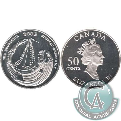2003 Canada New Brunswick 50-cents Silver Proof_