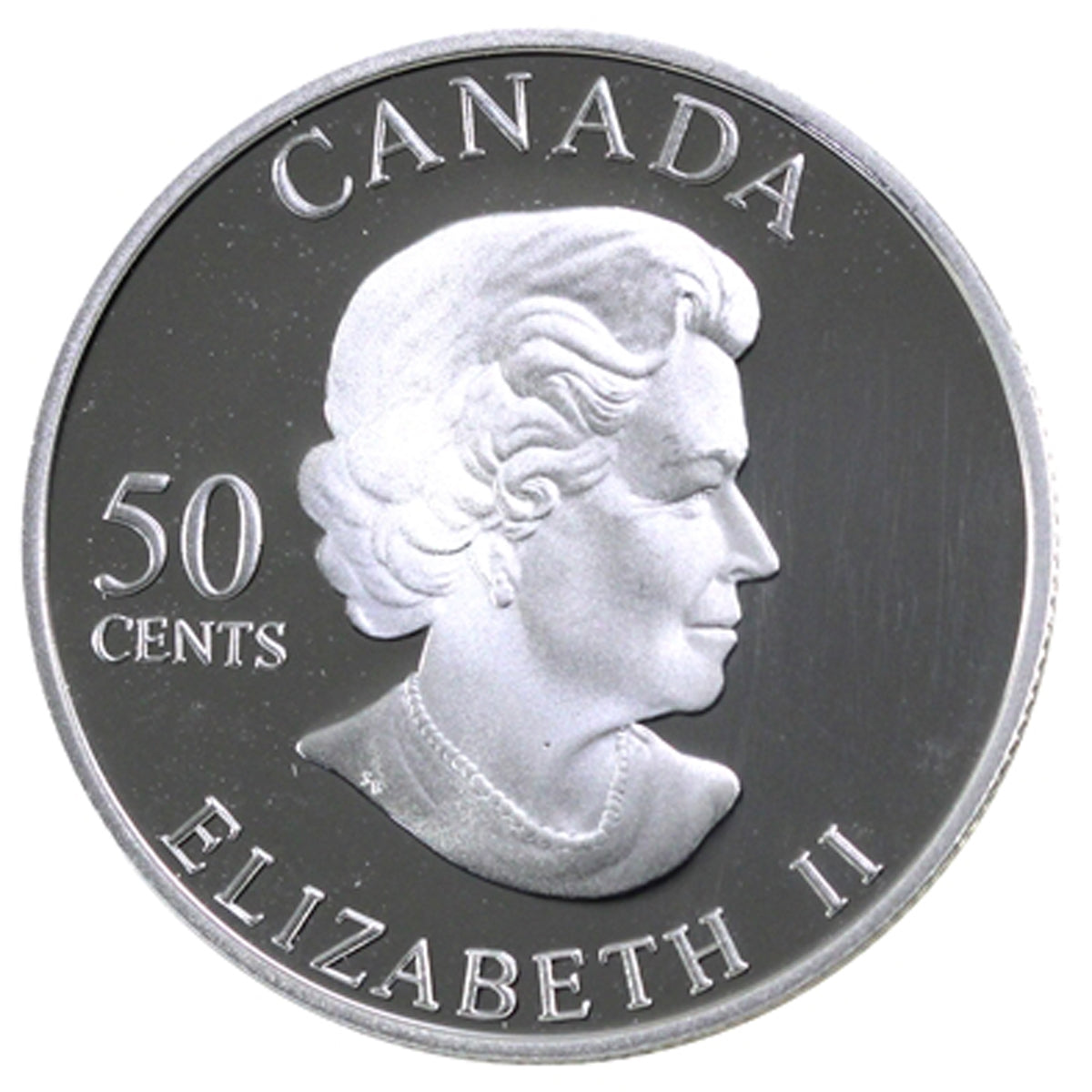 2004 Canada Clouded Sulphur 50-cents Silver Proof