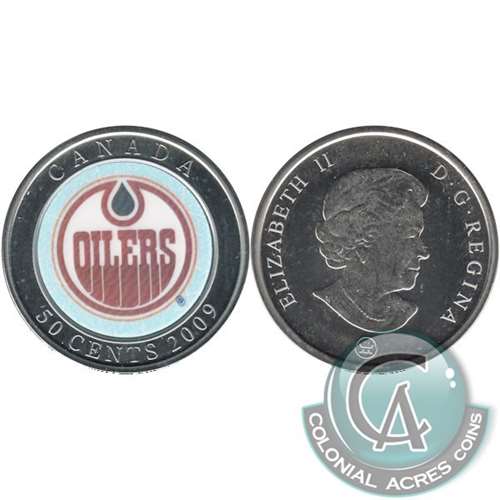 2009 Canada Edmonton Oilers Hologram 50-cents Specimen$