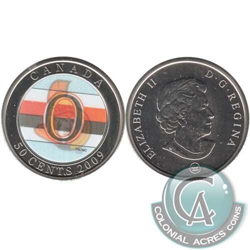 2009 Canada Ottawa Senators Hologram 50-cents Specimen$