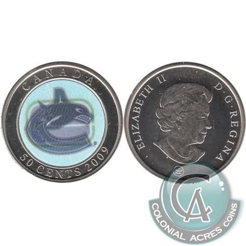 2009 Canada Vancouver Canucks Hologram 50-cents Specimen$