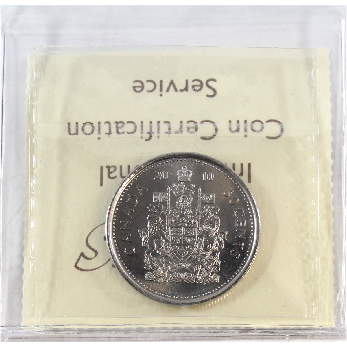 2010 Canada 50-cents ICCS Certified MS66