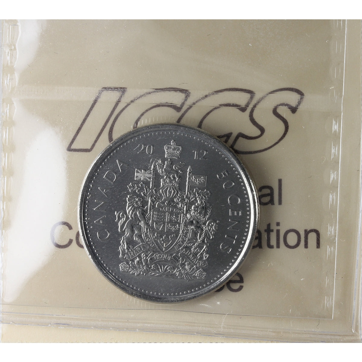 2012 Canada 50-cents ICCS Certified MS65