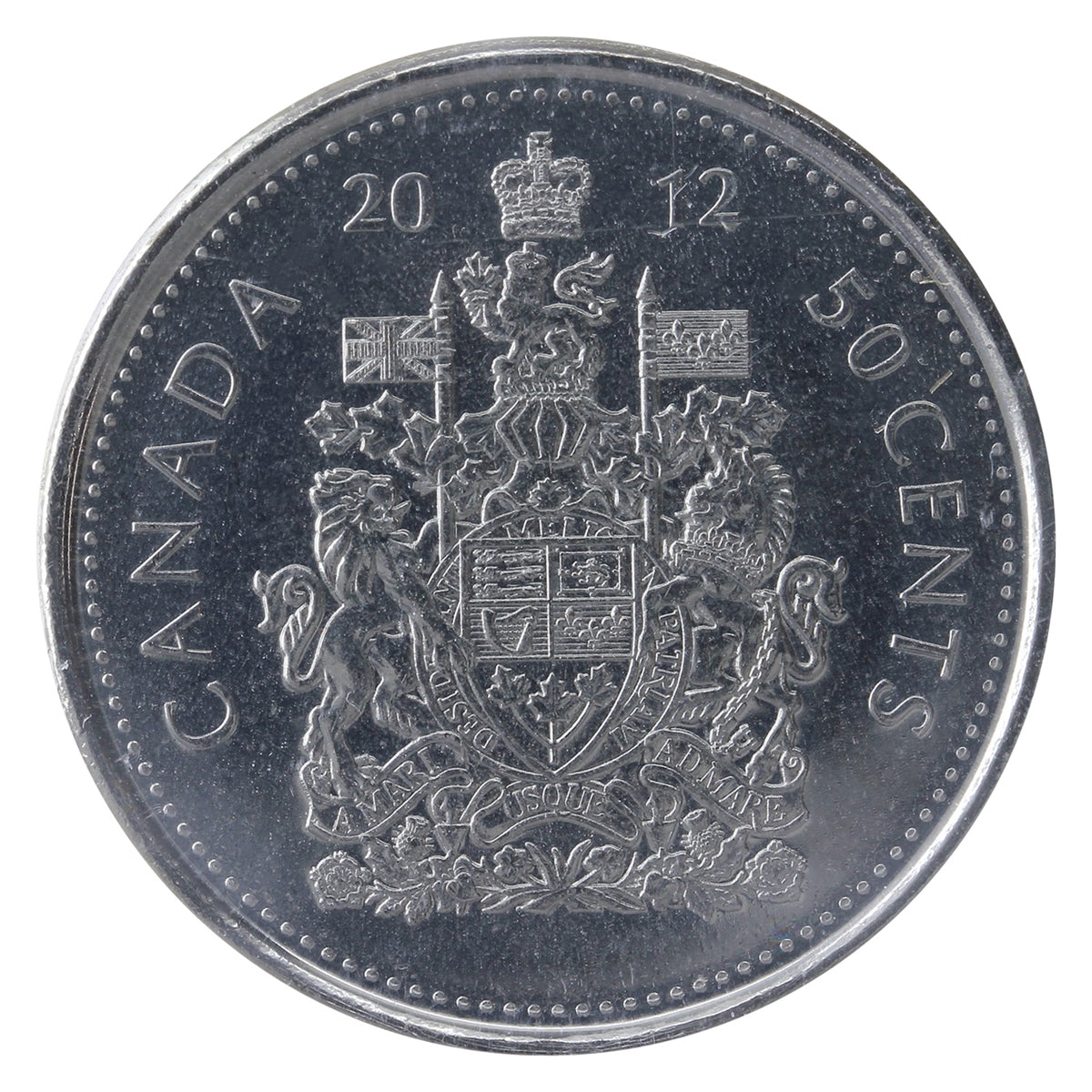 2012 Canada 50-cents ICCS Certified MS65