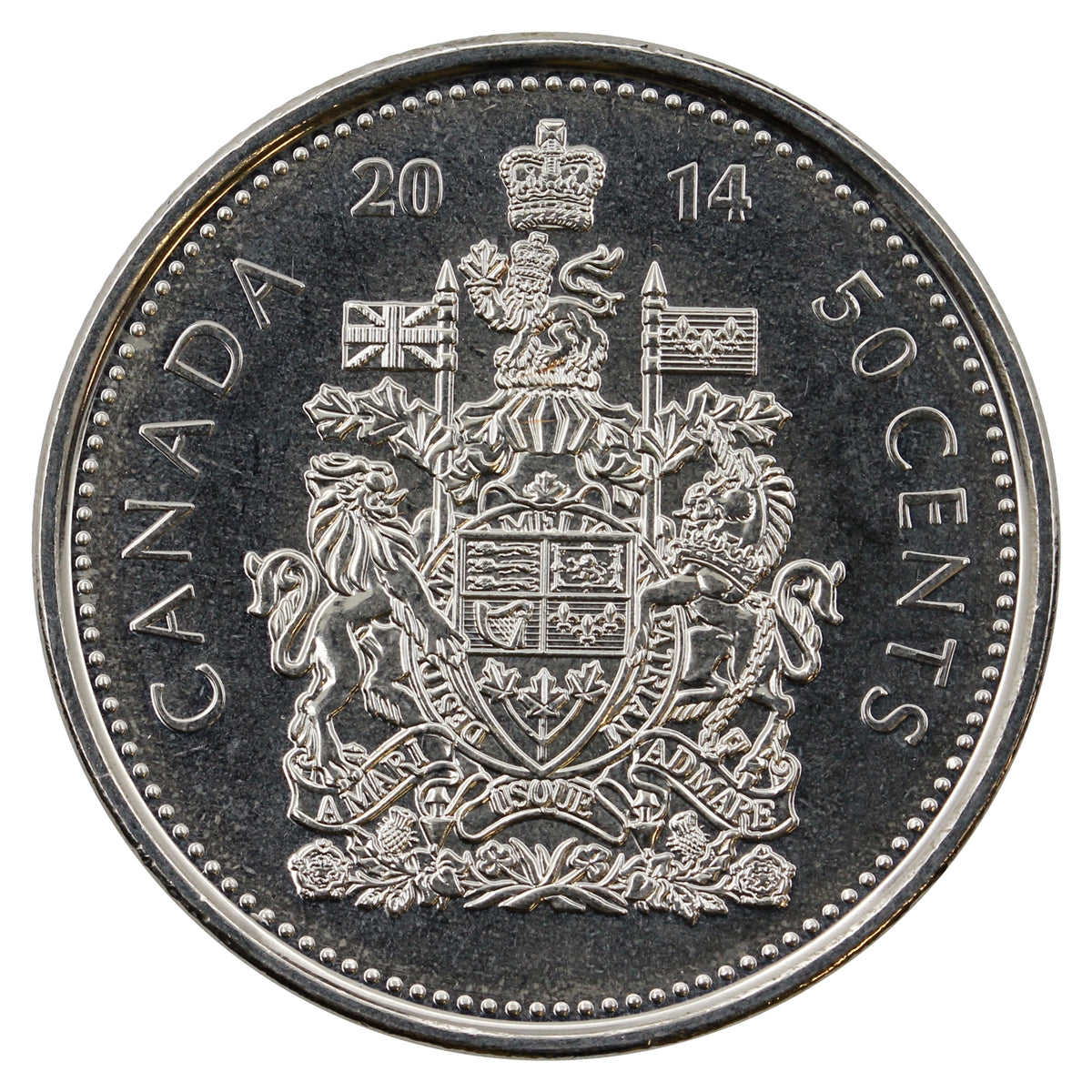 2014 Canada 50-cents Brilliant Uncirculated (MS63)