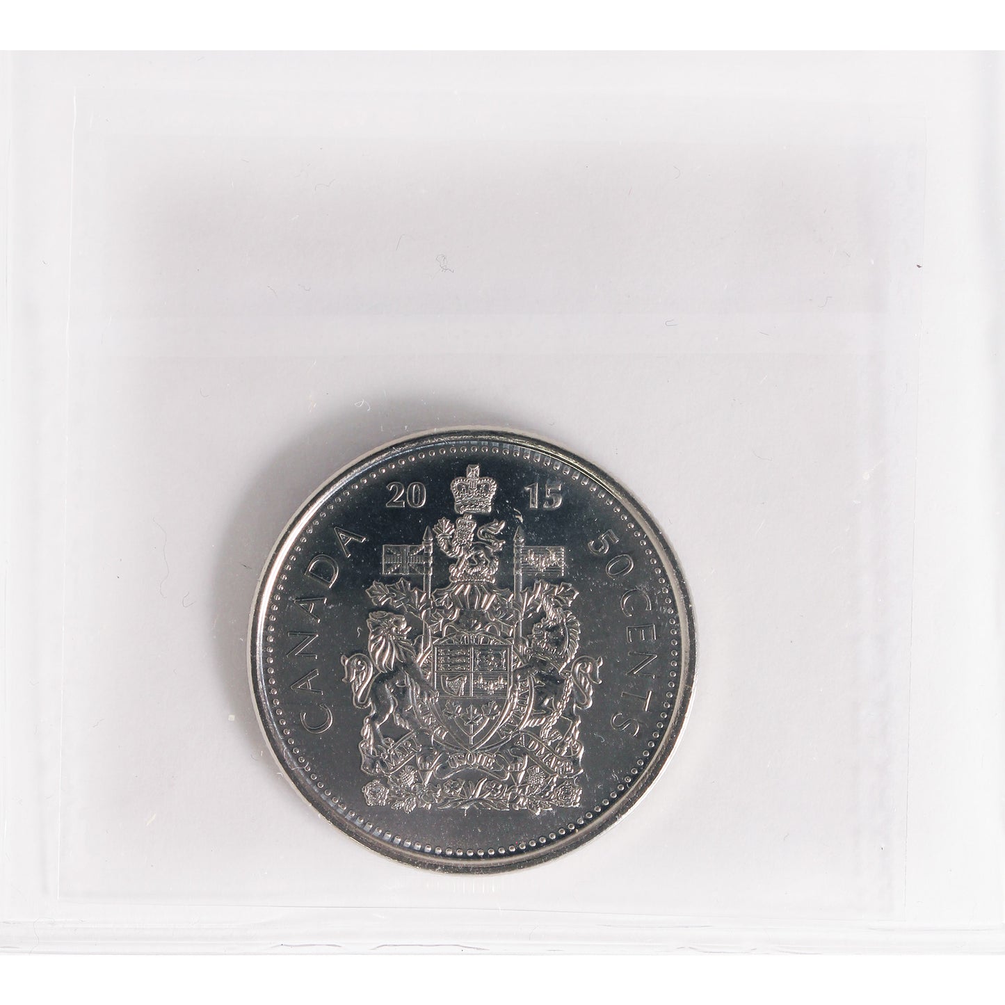 2015 Canada 50-cents ICCS Certified MS66