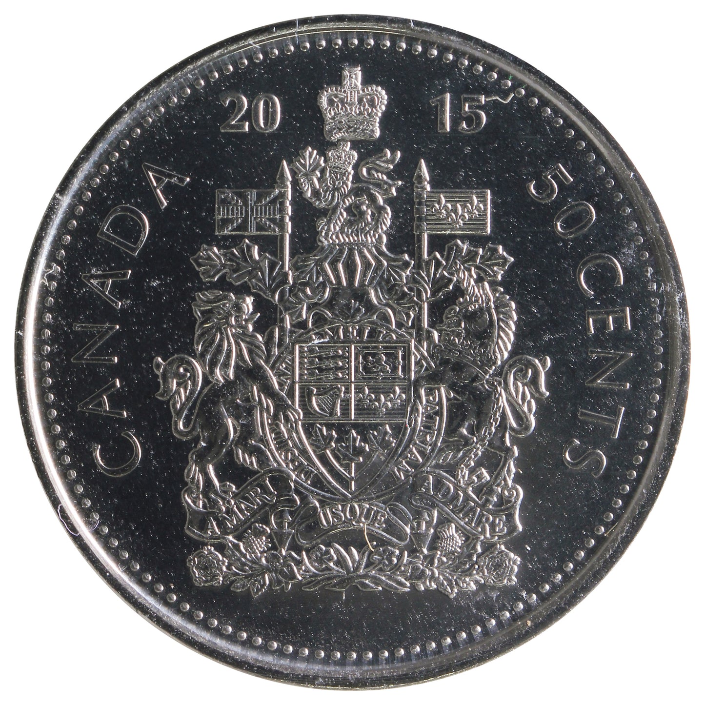 2015 Canada 50-cents ICCS Certified MS66