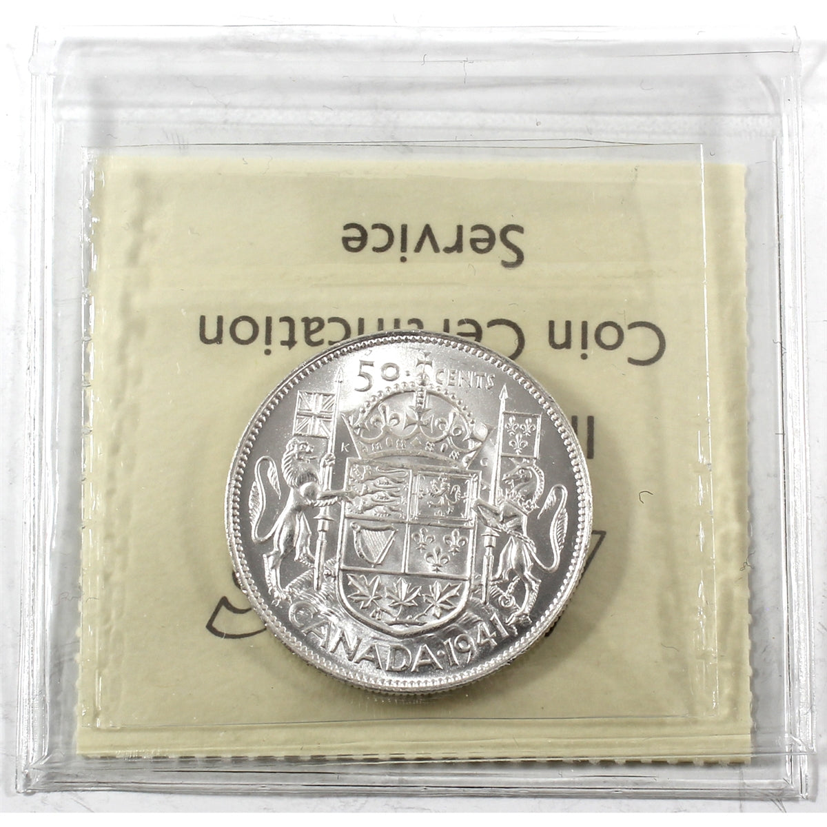1941 Canada 50-cents ICCS Certified MS63