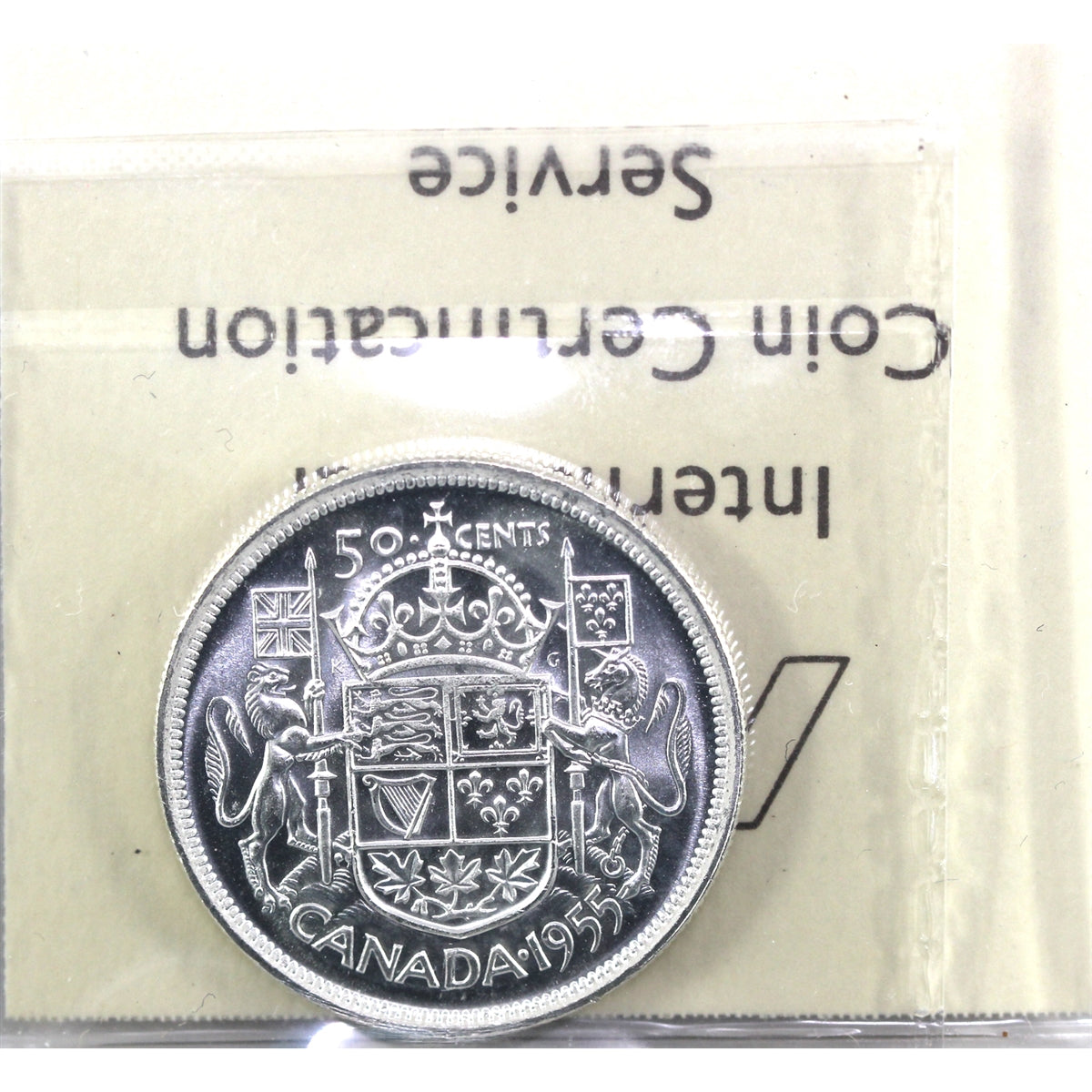 1955 Canada 50-cents ICCS Certified MS63