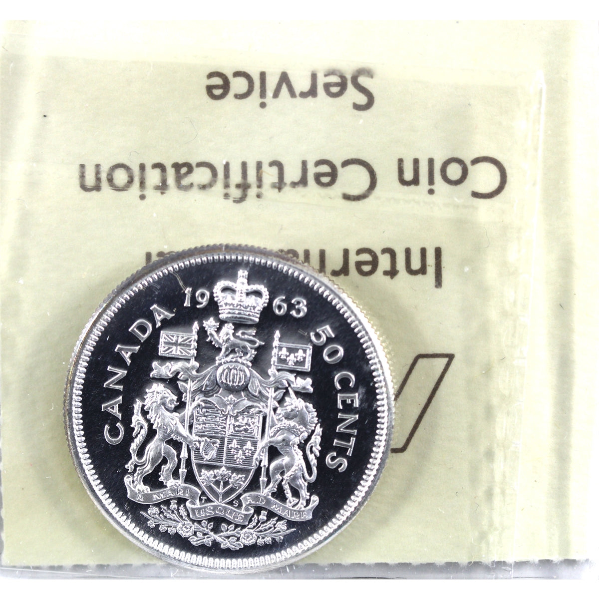 1963 Canada 50-cents ICCS Certified PL65 Heavy Cameo