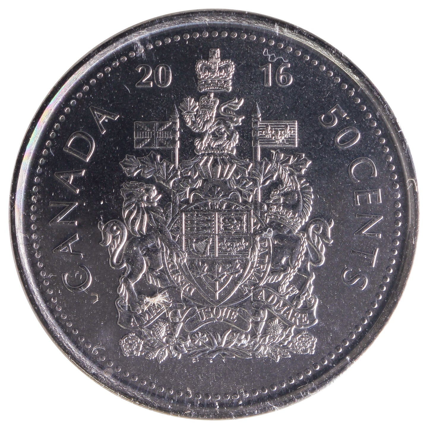 2016 Canada 50-cents ICCS Certified MS65