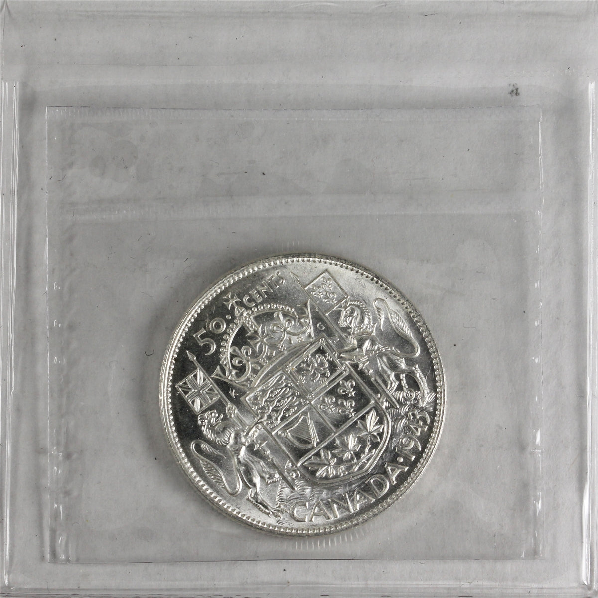 1943 Canada 50-cents ICCS Certified MS62