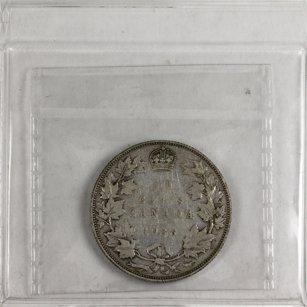 1936 Canada 50-cents ICCS Certified VG10