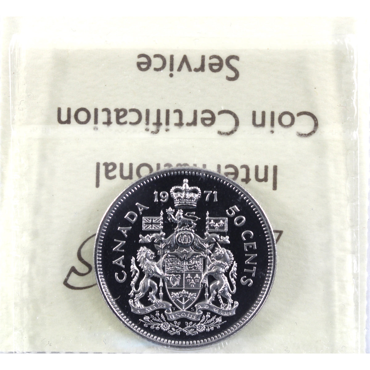 1971 Canada 50-cents ICCS Certified PL65 Heavy Cameo