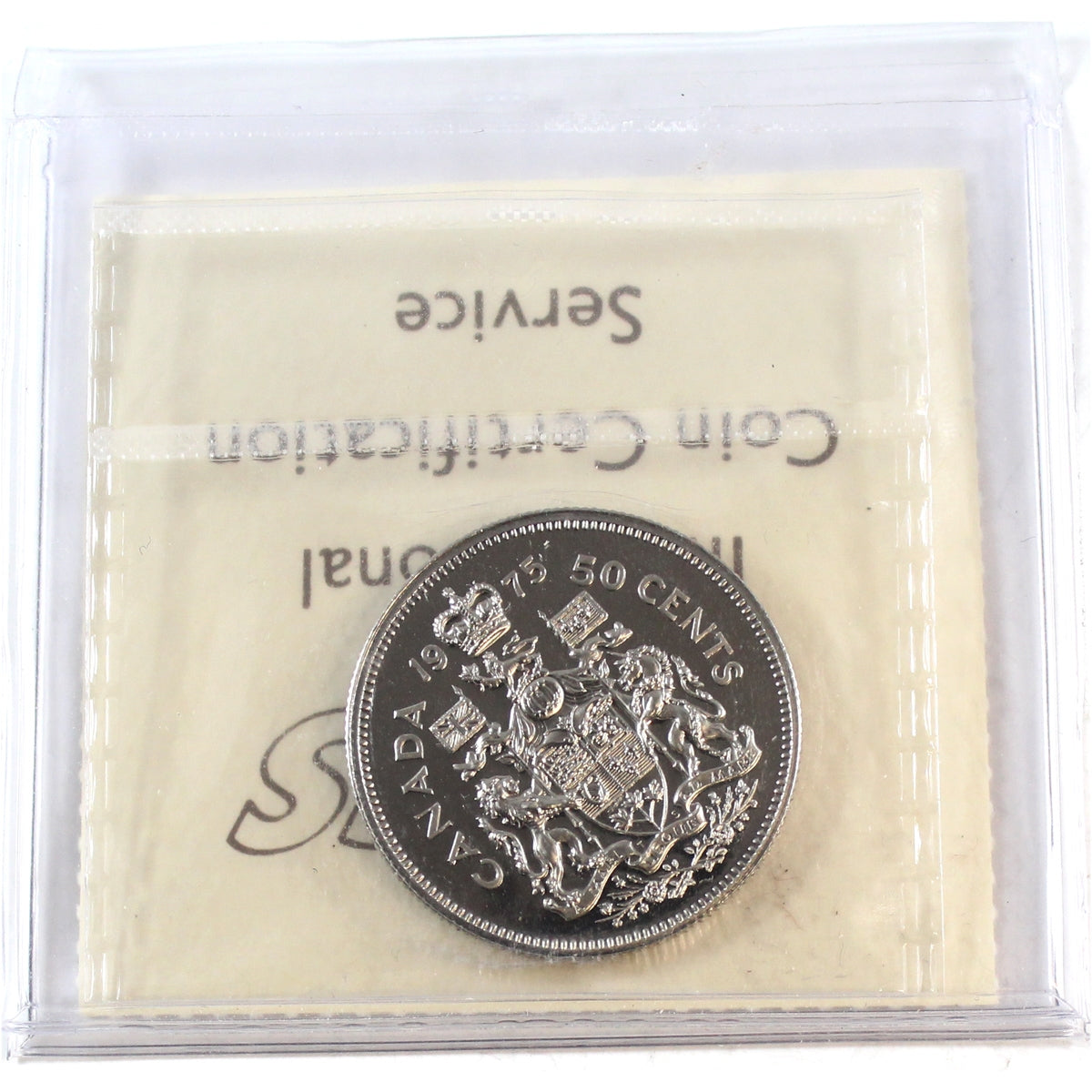 1975 Canada 50-cents ICCS Certified PL65 Ultra Heavy Cameo
