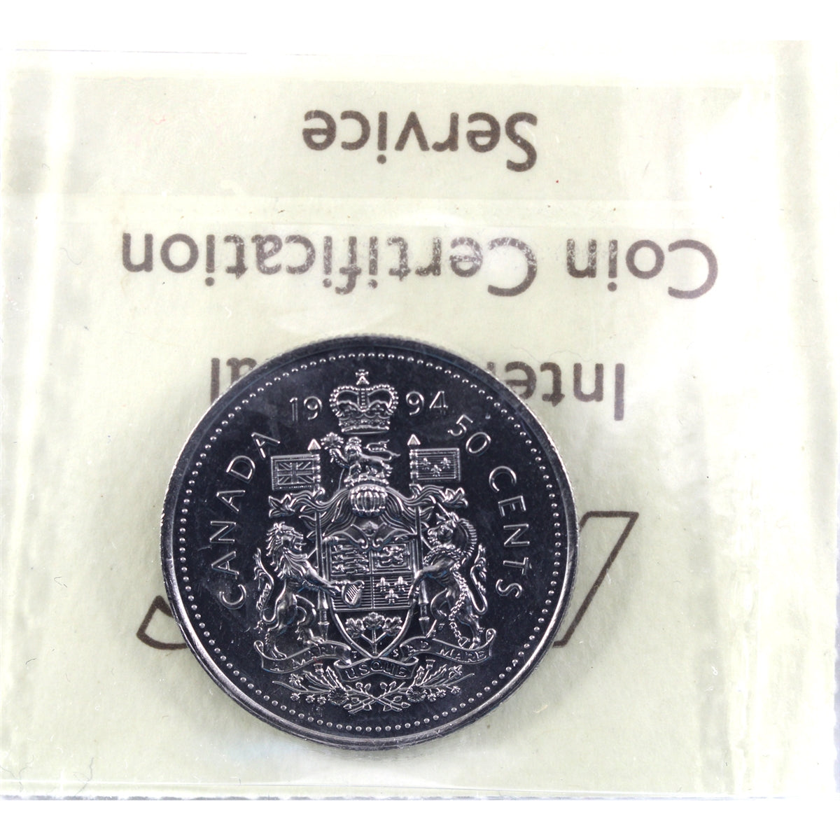1994 Canada 50-cents ICCS Certified MS64
