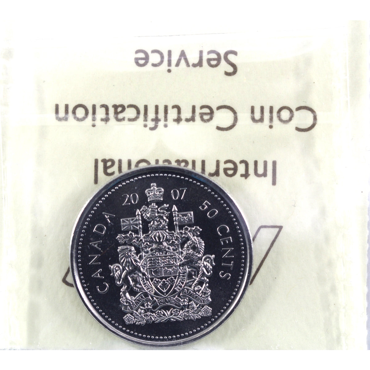 2007 Canada 50-cents ICCS Certified MS64