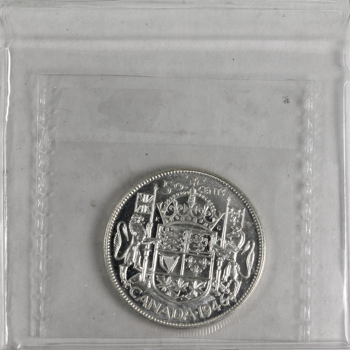 1946 Canada 50-cents ICCS Certified AU55