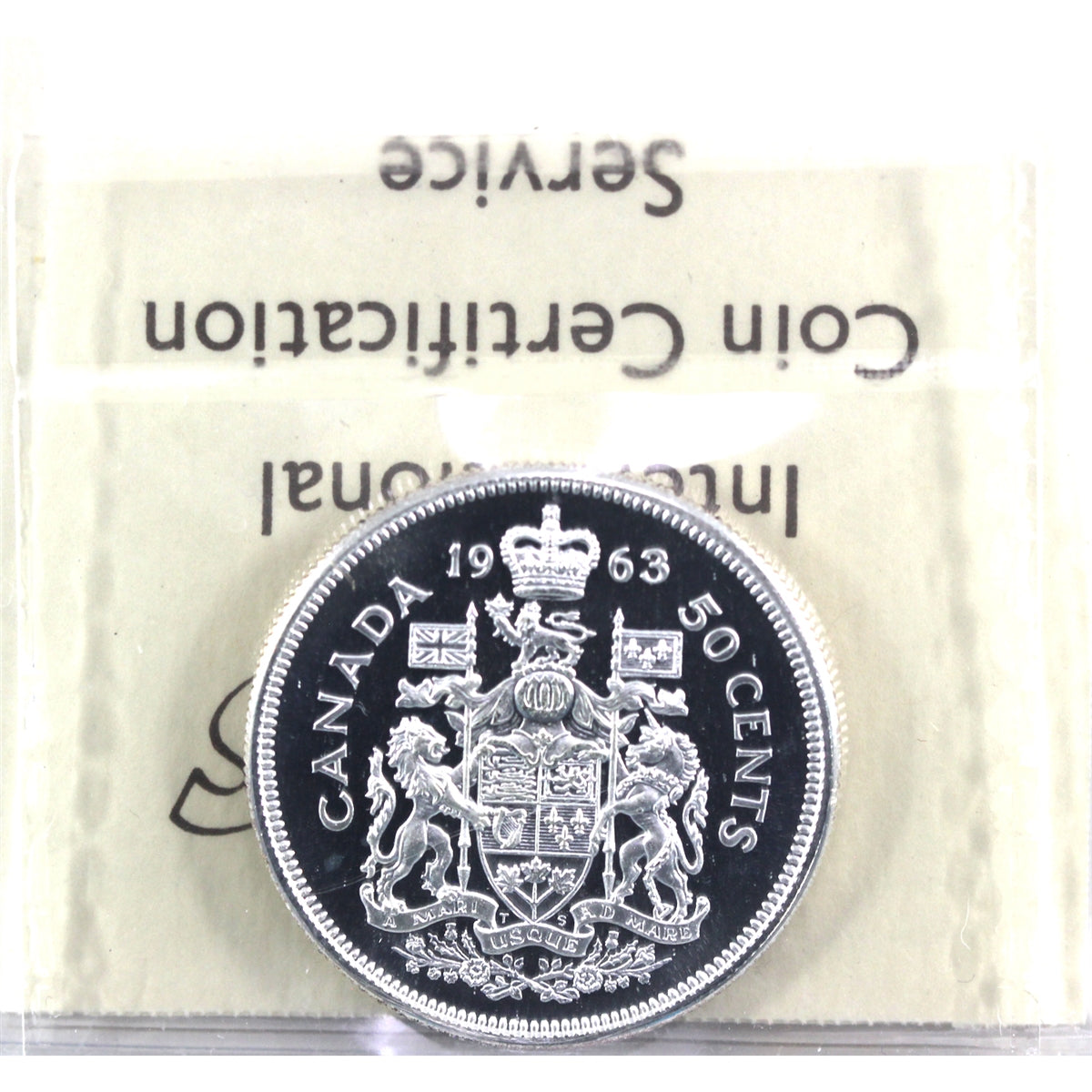 1963 Canada 50-cents ICCS Certified PL65 Ultra Heavy Cameo