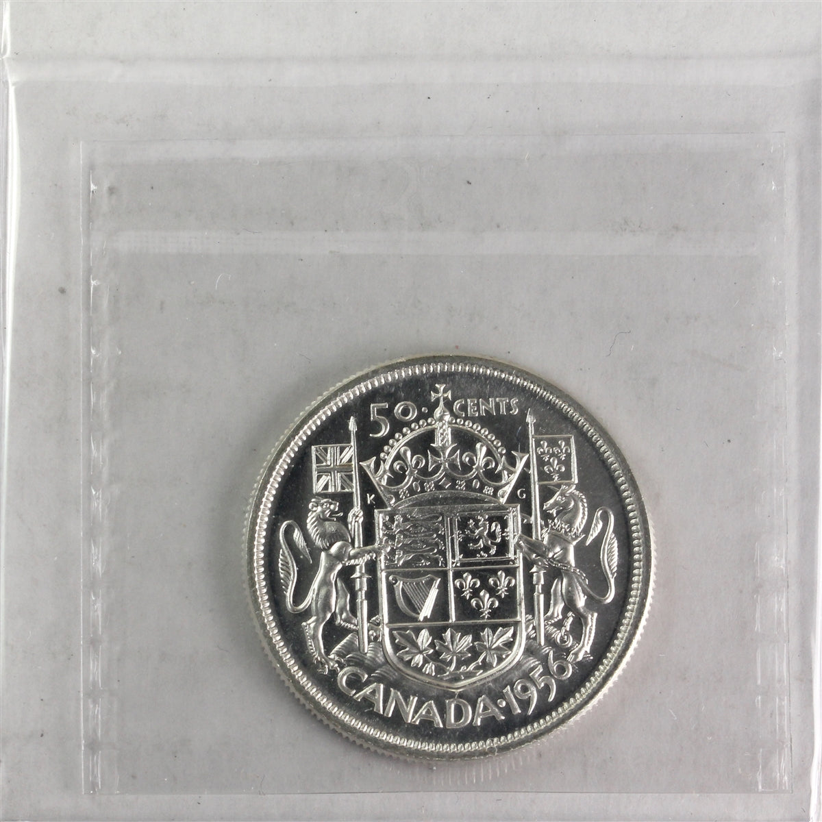 1956 Canada 50-cents ICCS Certified PL66
