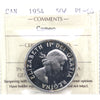 1954 Canada 50-cents ICCS certified PL66 Cameo