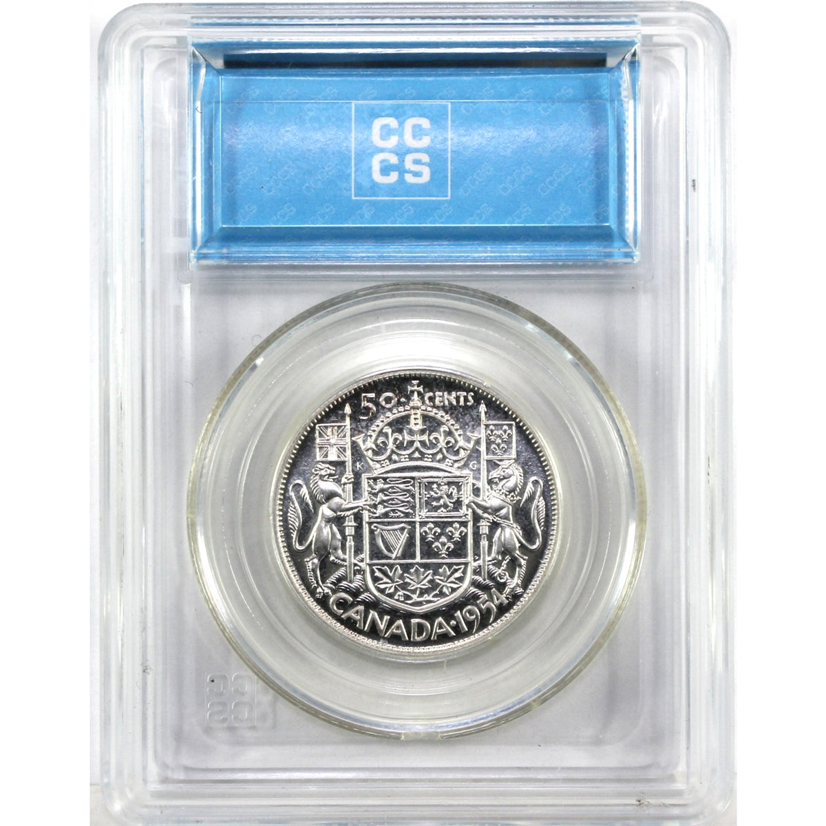 1954 Canada 50-cents CCCS Certified PL65 Cameo