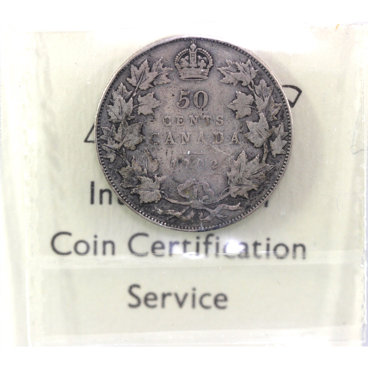1902 Canada 50-cents ICCS Certified VF20