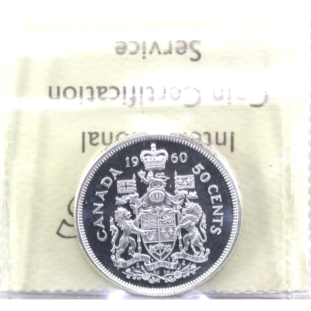 1960 Canada 50-cents ICCS Certified PL66 Heavy Cameo