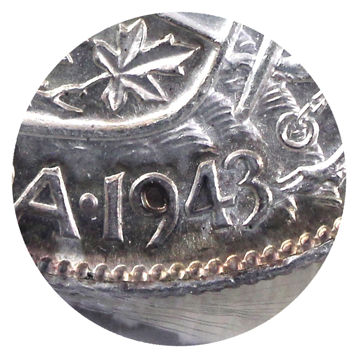 1943 Far 3 Canada 50-cents ICCS Certified MS60