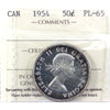 1954 Canada 50-cents ICCS Certified PL65