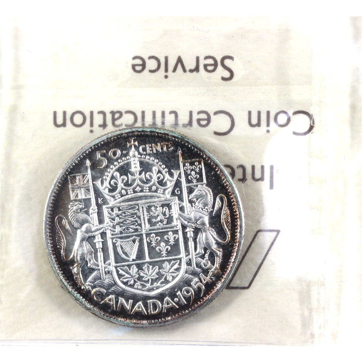 1954 Canada 50-cents ICCS Certified PL65