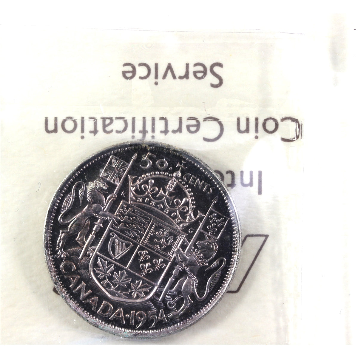 1954 Canada 50-cents ICCS Certified PL64 Cameo