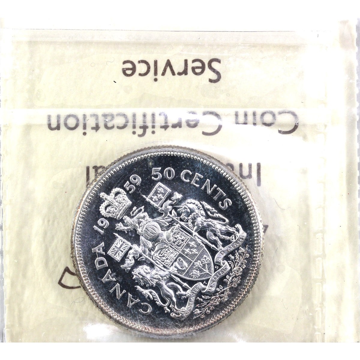 1959 Canada 50-cents ICCS Certified PL66 Ultra Heavy Cameo