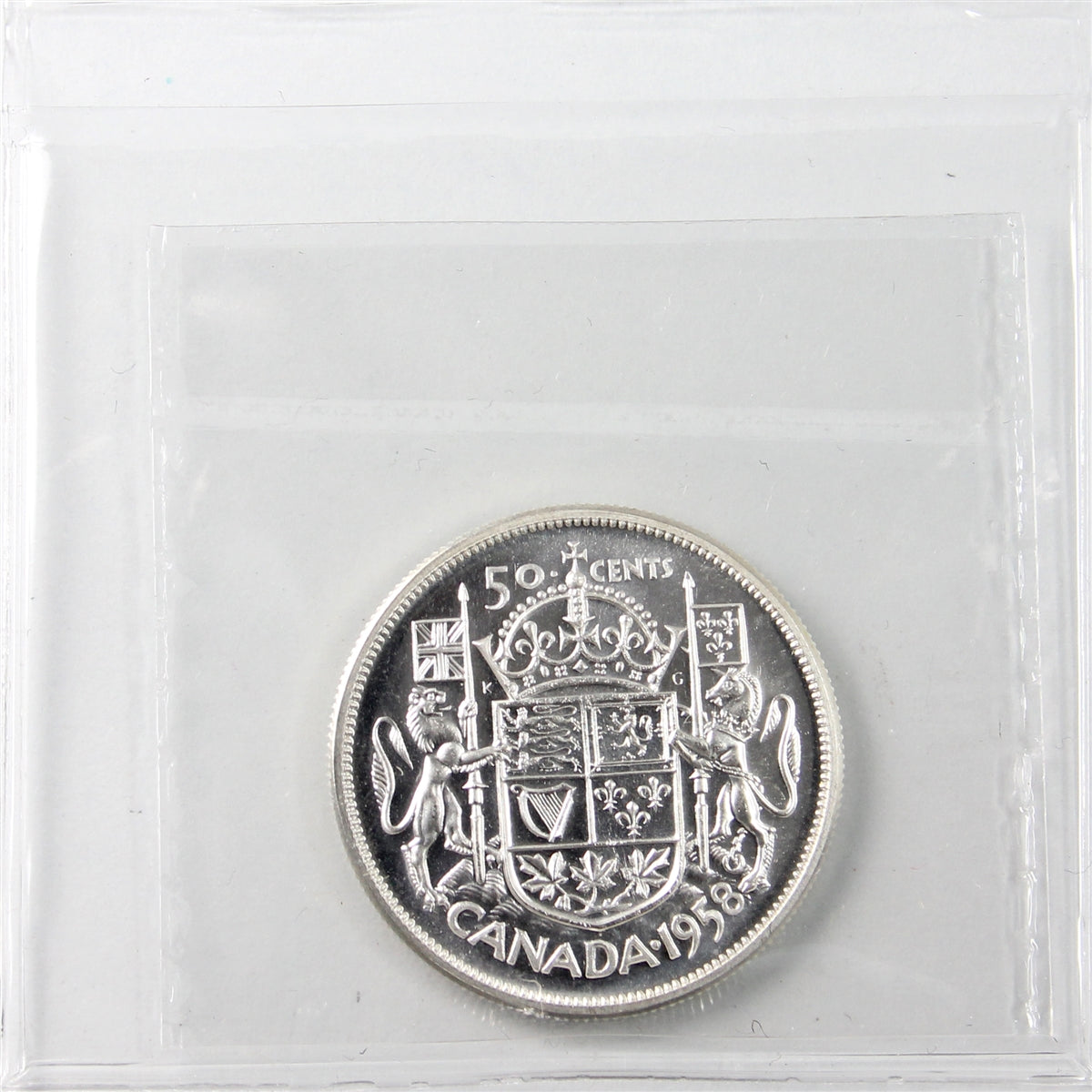 1958 Canada 50-cents ICCS Certified PL65 Cameo