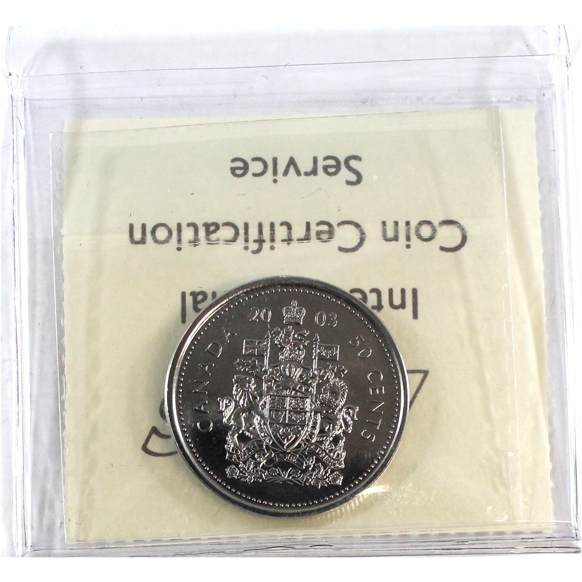 2003WP New Effigy Canada 50-cents ICCS Certified MS65
